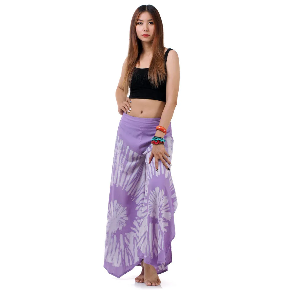 Radiant Red Hippie Tie Dye Palazzo Pants