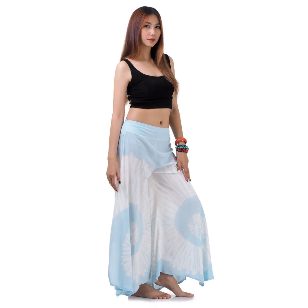 Radiant Red Hippie Tie Dye Palazzo Pants