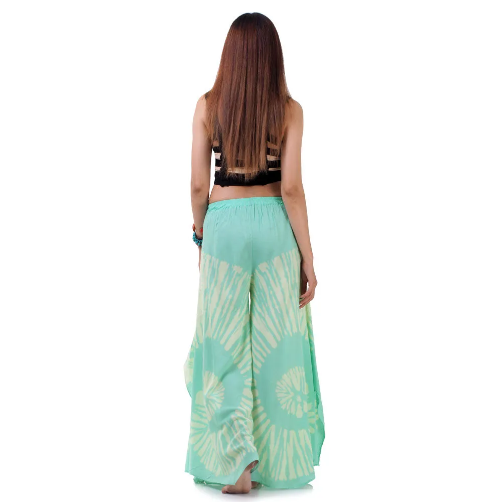 Radiant Red Hippie Tie Dye Palazzo Pants