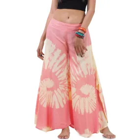 Radiant Red Hippie Tie Dye Palazzo Pants