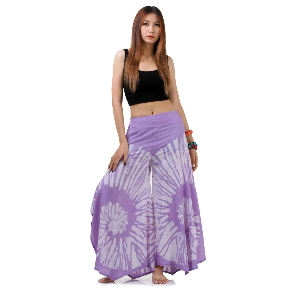Radiant Red Hippie Tie Dye Palazzo Pants