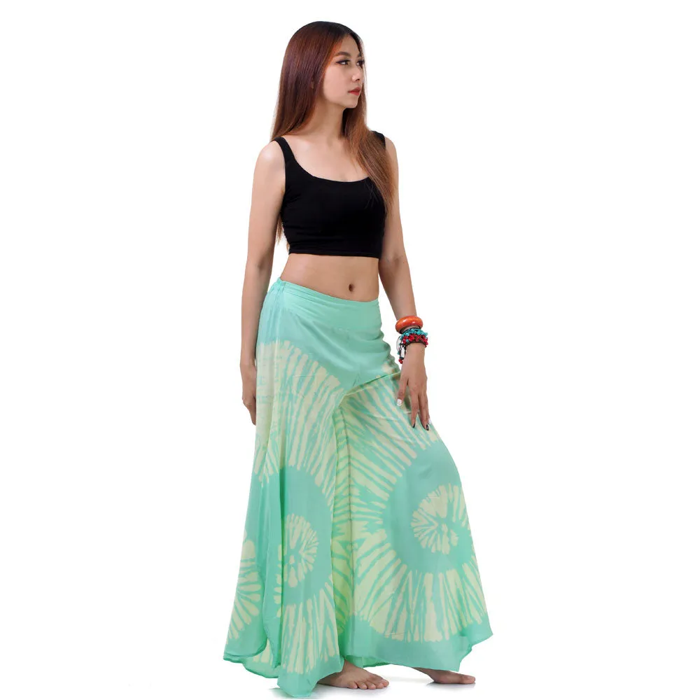 Radiant Red Hippie Tie Dye Palazzo Pants