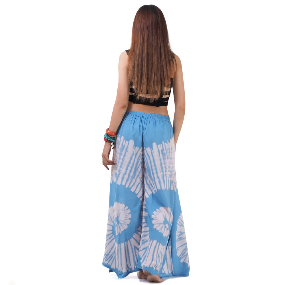 Radiant Red Hippie Tie Dye Palazzo Pants