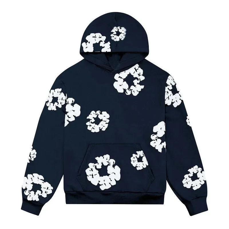 Riolio Trendy European Wood Cotton Hooded Sweatshirt Casual Loose Fit Sweatshirts Looose Clothing Tees Sweatshirts Hoodies Y2K top
