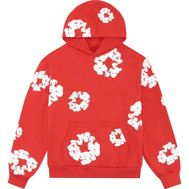 Riolio Trendy European Wood Cotton Hooded Sweatshirt Casual Loose Fit Sweatshirts Looose Clothing Tees Sweatshirts Hoodies Y2K top