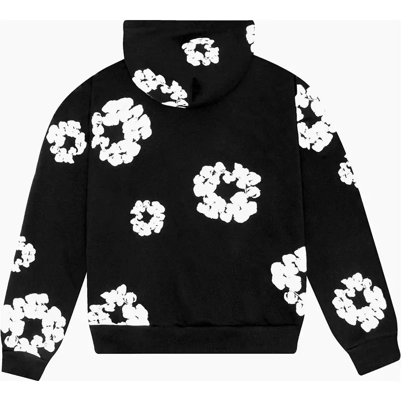 Riolio Trendy European Wood Cotton Hooded Sweatshirt Casual Loose Fit Sweatshirts Looose Clothing Tees Sweatshirts Hoodies Y2K top