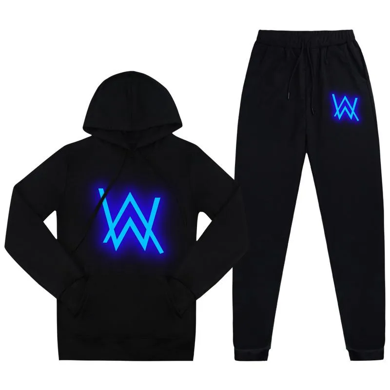 Sweatshirt Hooded Alan Walker Inspired Zipper Trendy Sets Outerwear