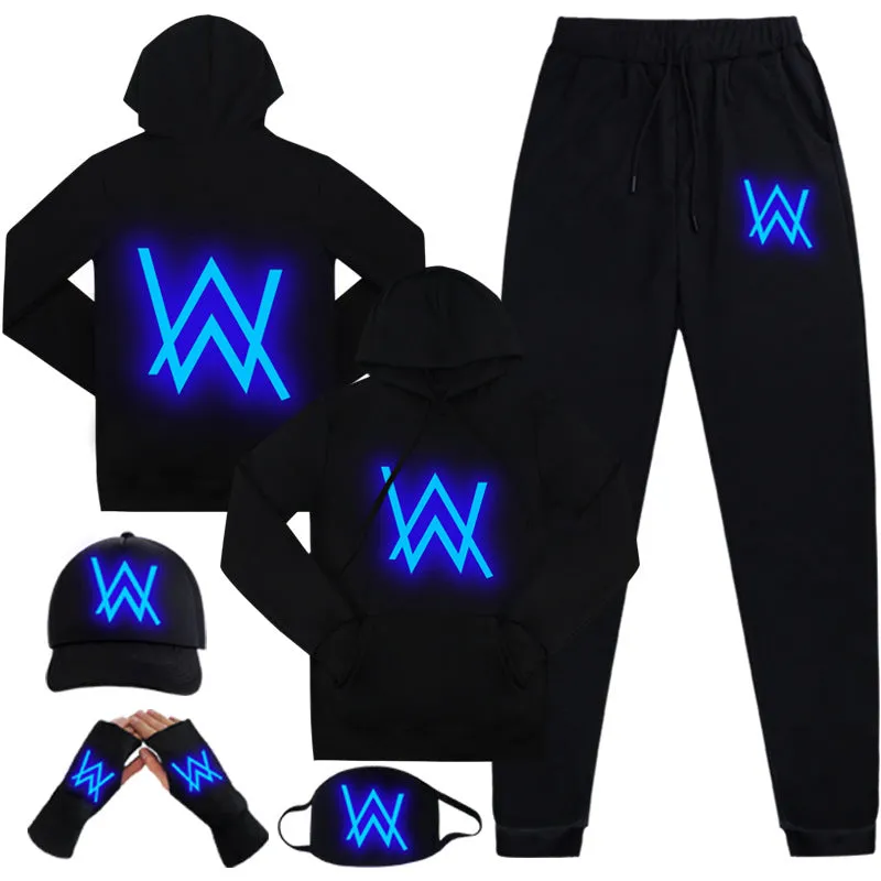 Sweatshirt Hooded Alan Walker Inspired Zipper Trendy Sets Outerwear