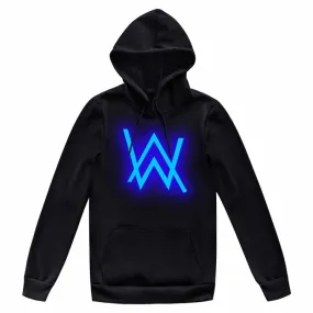 Sweatshirt Hooded Alan Walker Inspired Zipper Trendy Sets Outerwear
