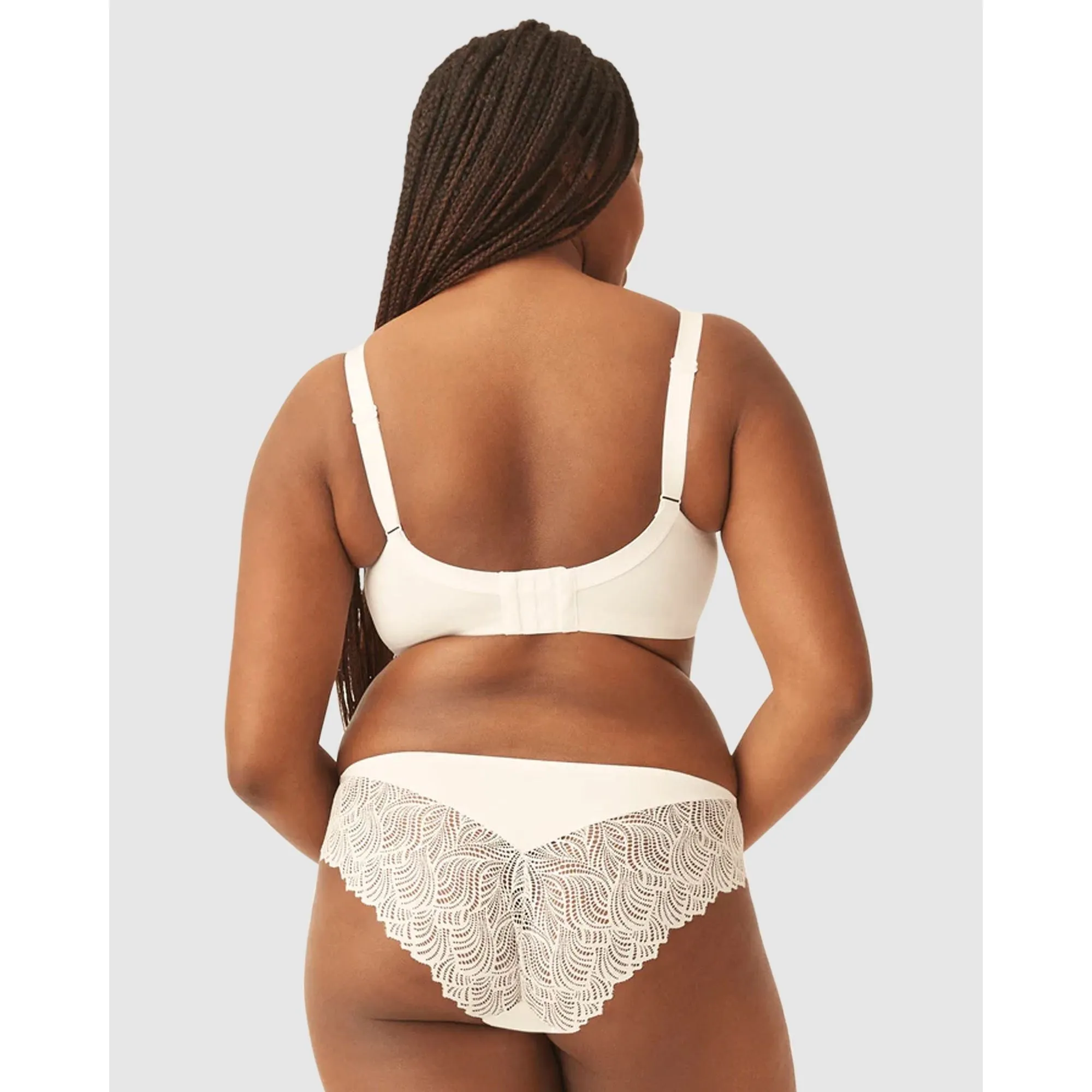 The Friday Recycled Lace Lined Underwire Bra-Ecru