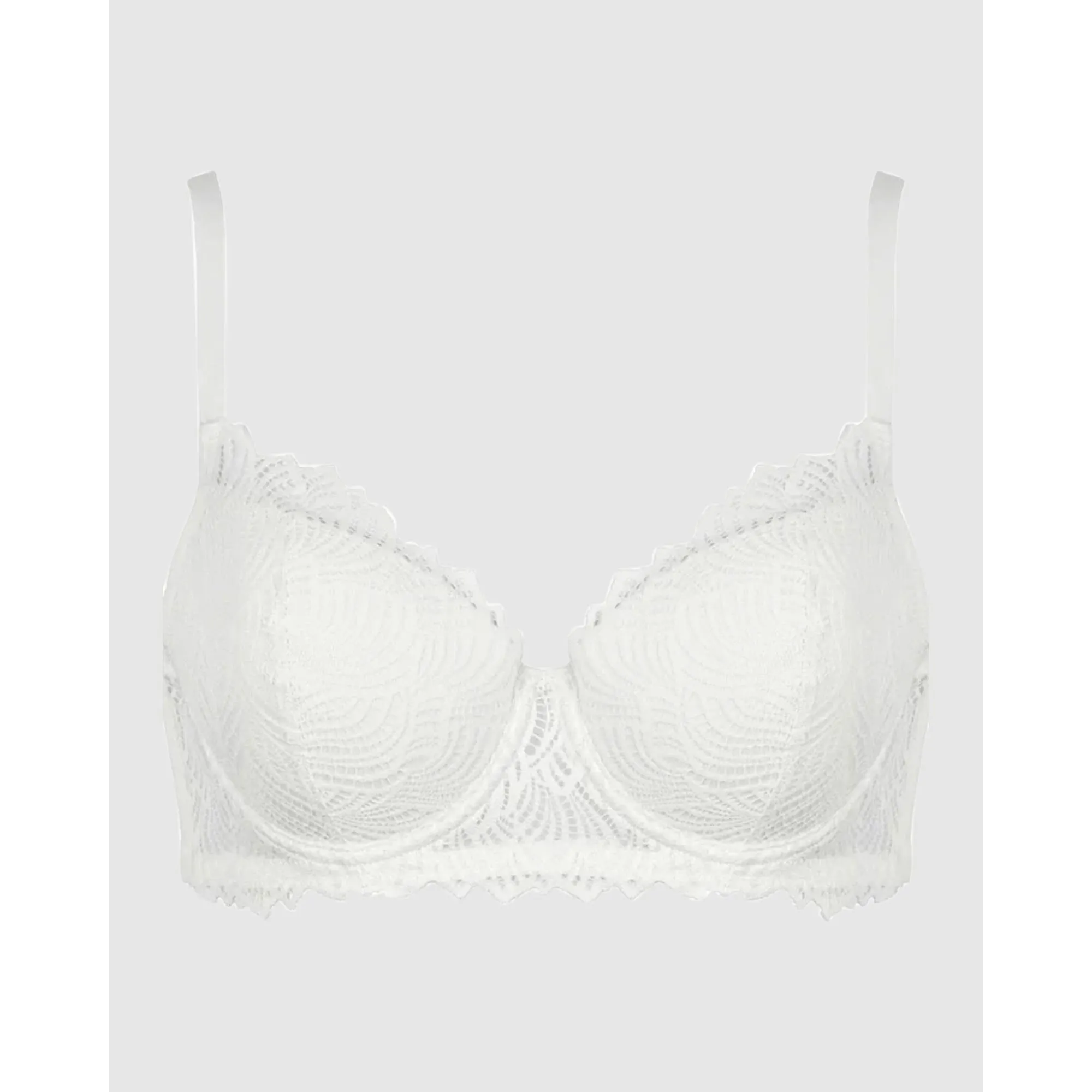 The Friday Recycled Lace Lined Underwire Bra-Ecru
