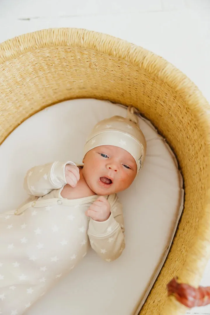 Twinkle Top Knot Hat