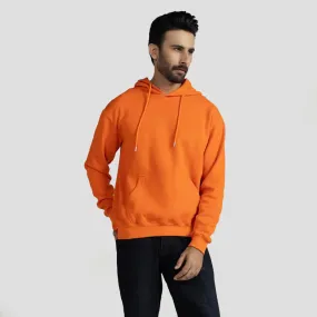 Unisex Premium Fleece - Plain Orange Hoodie