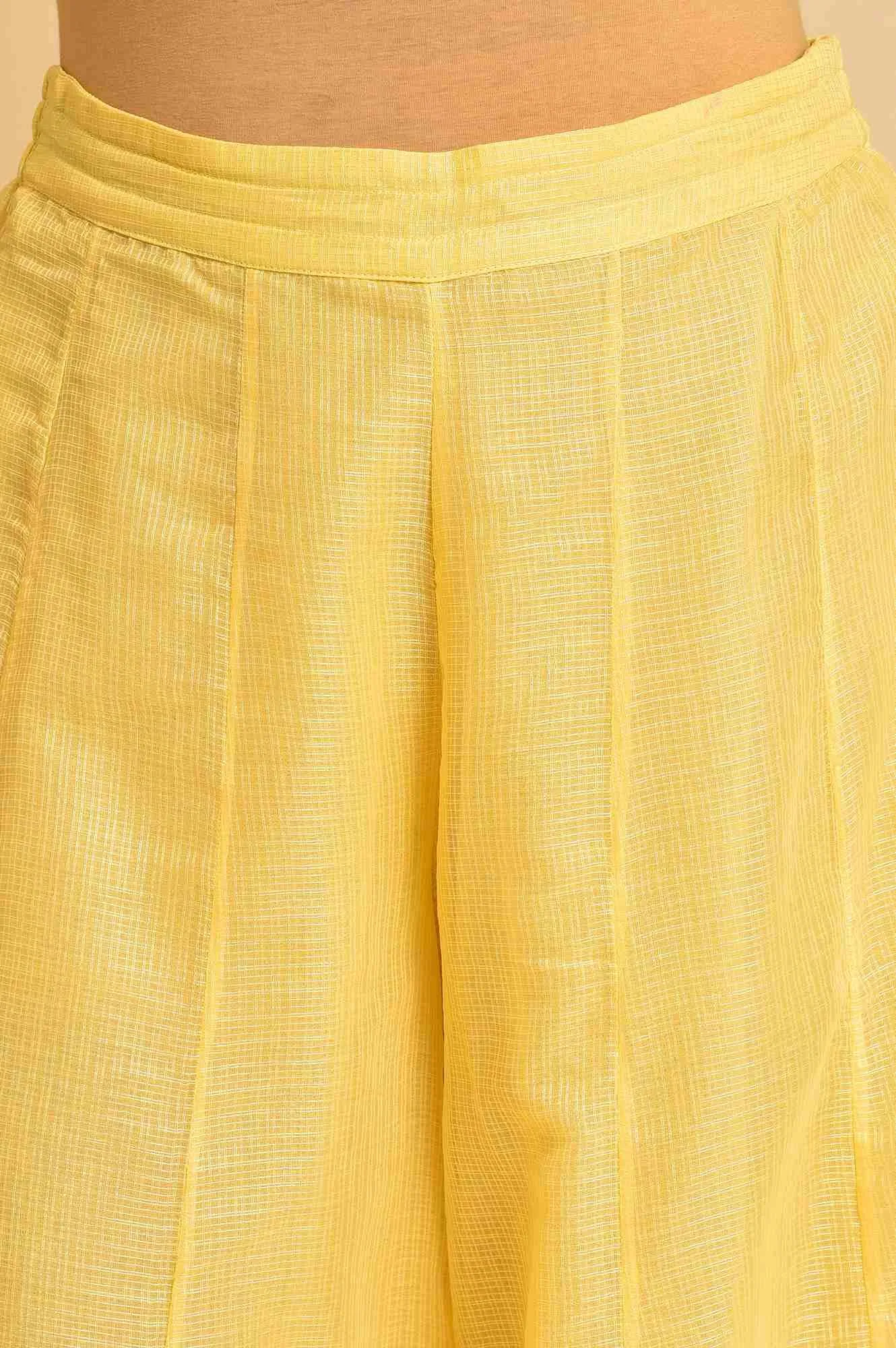 W for Woman Women's Regular Divided Skirt (23FEW62452-219526_Light Yellow_S)