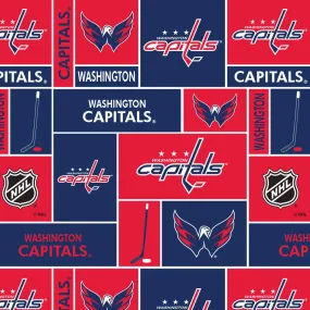 Washington Capitals - NHL Fleece Print - Patchwork